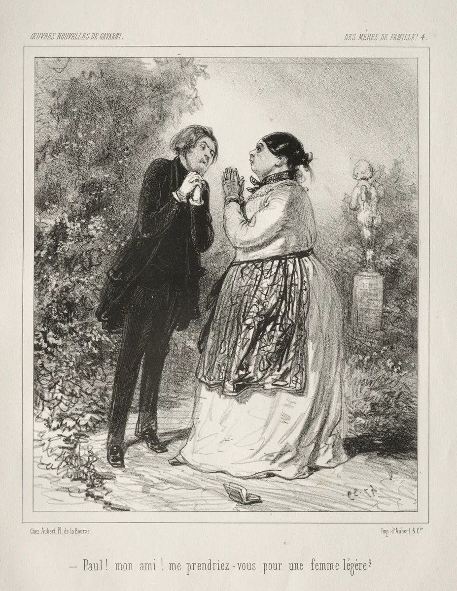 Des Mères de Famille! by Paul Gavarni, print, 1842-1852