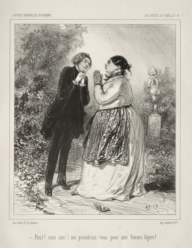 Des Mères de Famille! by Paul Gavarni, print, 1842-1852