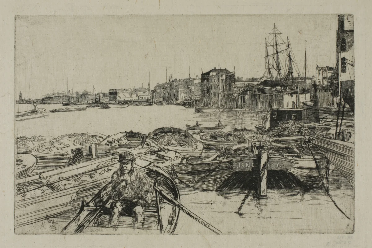 The Pool by James McNeill Whistler, print, 1859
