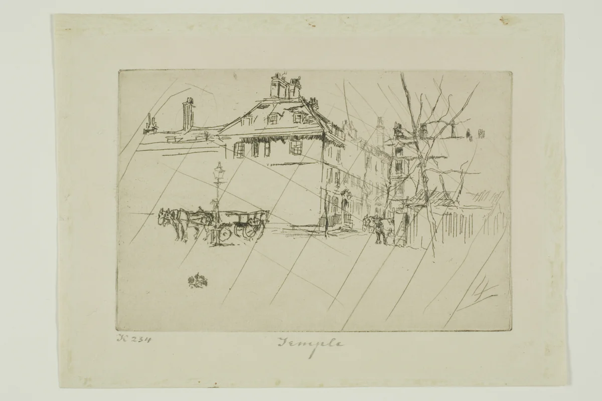 The Temple by James McNeill Whistler, print, 1880-1881