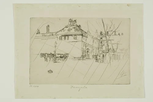 The Temple by James McNeill Whistler, print, 1880-1881