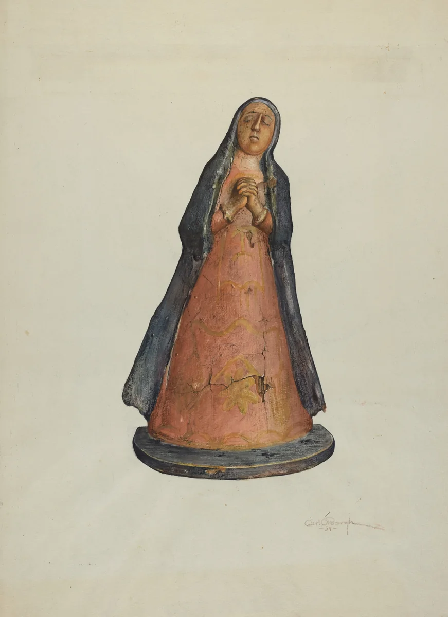 Bulto by Carl O'Bergh, index of american design, 1939