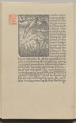 The Queen of the Fishes: Plate 2 by Lucien Pissarro, book, 1894