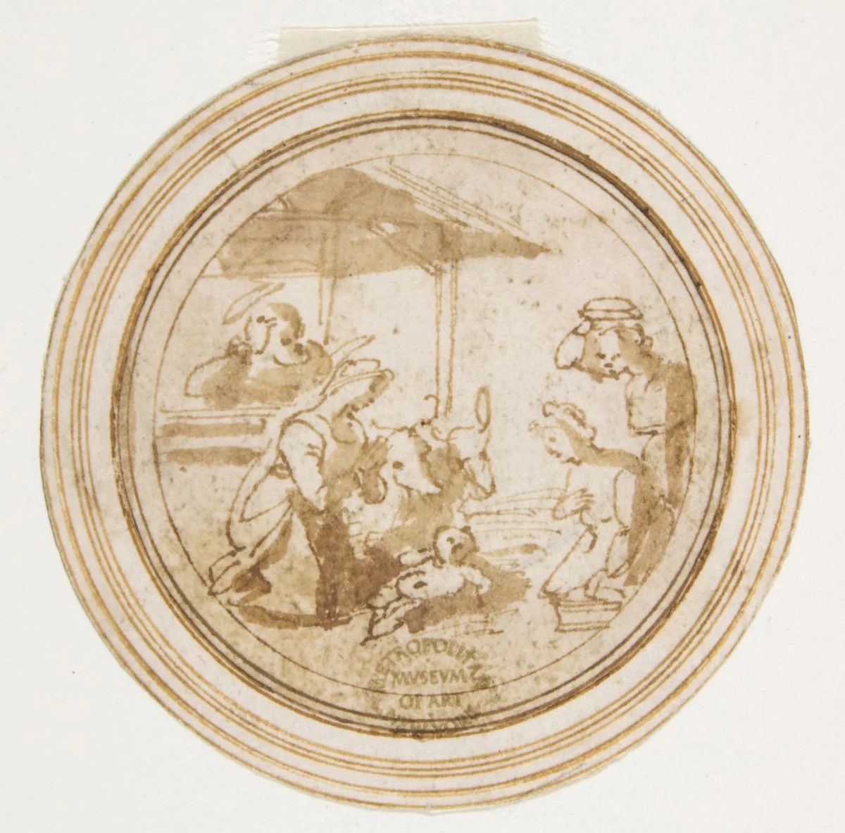 Adoration of the Shepherds by anonymous, drawing, 1500-1600