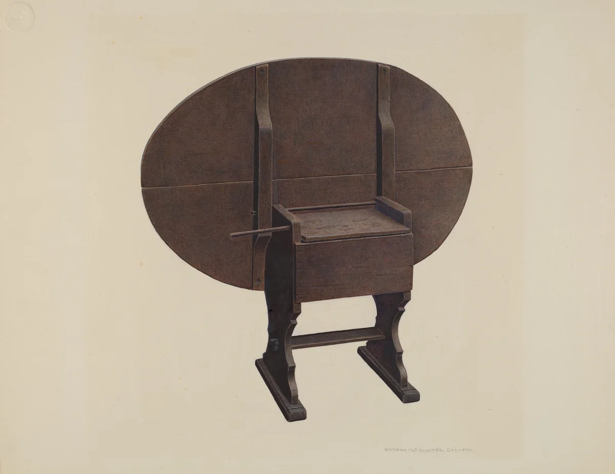 Dining Table by William H. Edwards, index of american design, 1935-1942