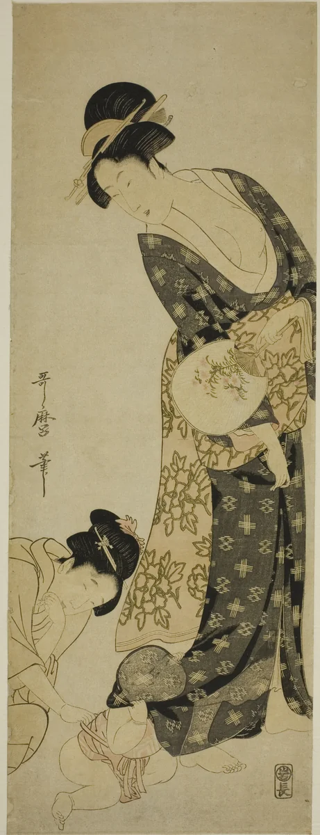 Mother and Child by Kitagawa Utamaro (喜多川歌麿), print, 1795-1805