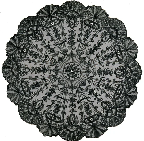 Parasol Cover by France, Chantilly or Bayeux, textile, 1850-1859