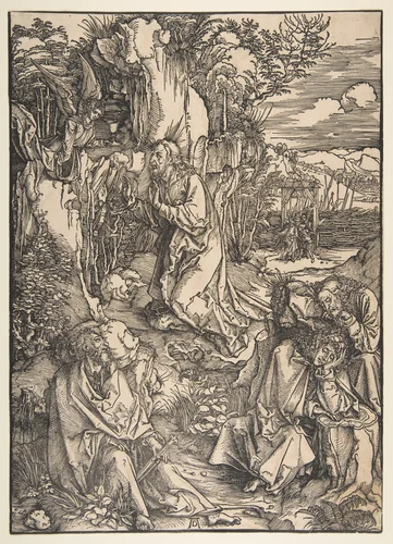 Agony in the Garden by Albrecht Dürer, print, 1497-1500