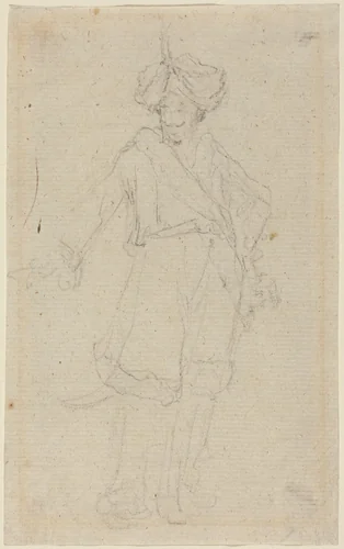 A Turk [recto] by Giovanni Battista Cipriani, drawing, 1727-1785