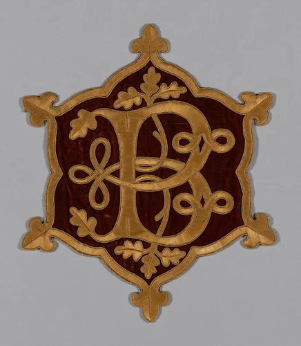 Myddelton Biddulph Armorial Medallion by Augustus Welby Northmore Pugin, textile, 1841-1851