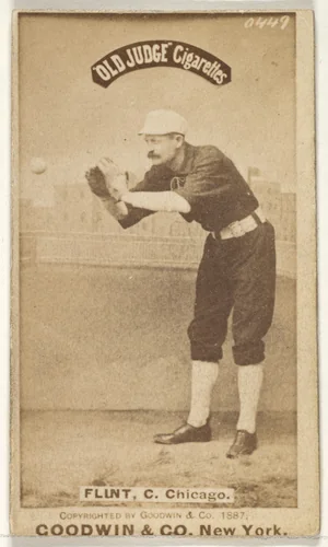 Frank Sylvester "Silver" Flint, Catcher, Chicago, from the Old Judge series (N172) for Old Judge Cigarettes by Goodwin & Company, photograph, 1887