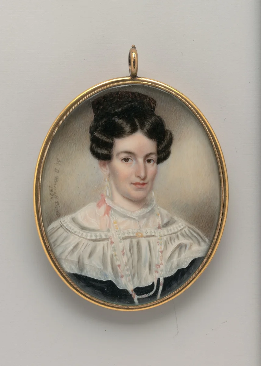 Portrait of a Lady by Moses B. Russell, artwork, 1834