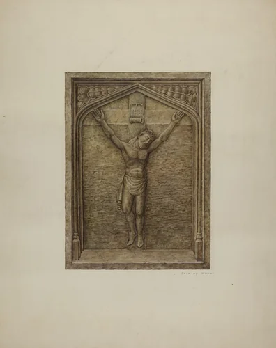 Bas Relief Plaque by Stanley Mazur, index of american design, 1940