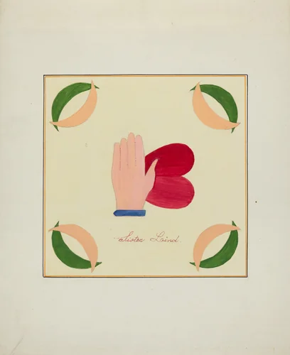 Pieced Autograph Quilt (1 Piece) by Margaret Linsley; Cornelius Christoffels, index of american design, 1936