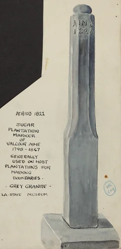 Sugar Plantation Marker by American 20th Century, index of american design, 1935-1942