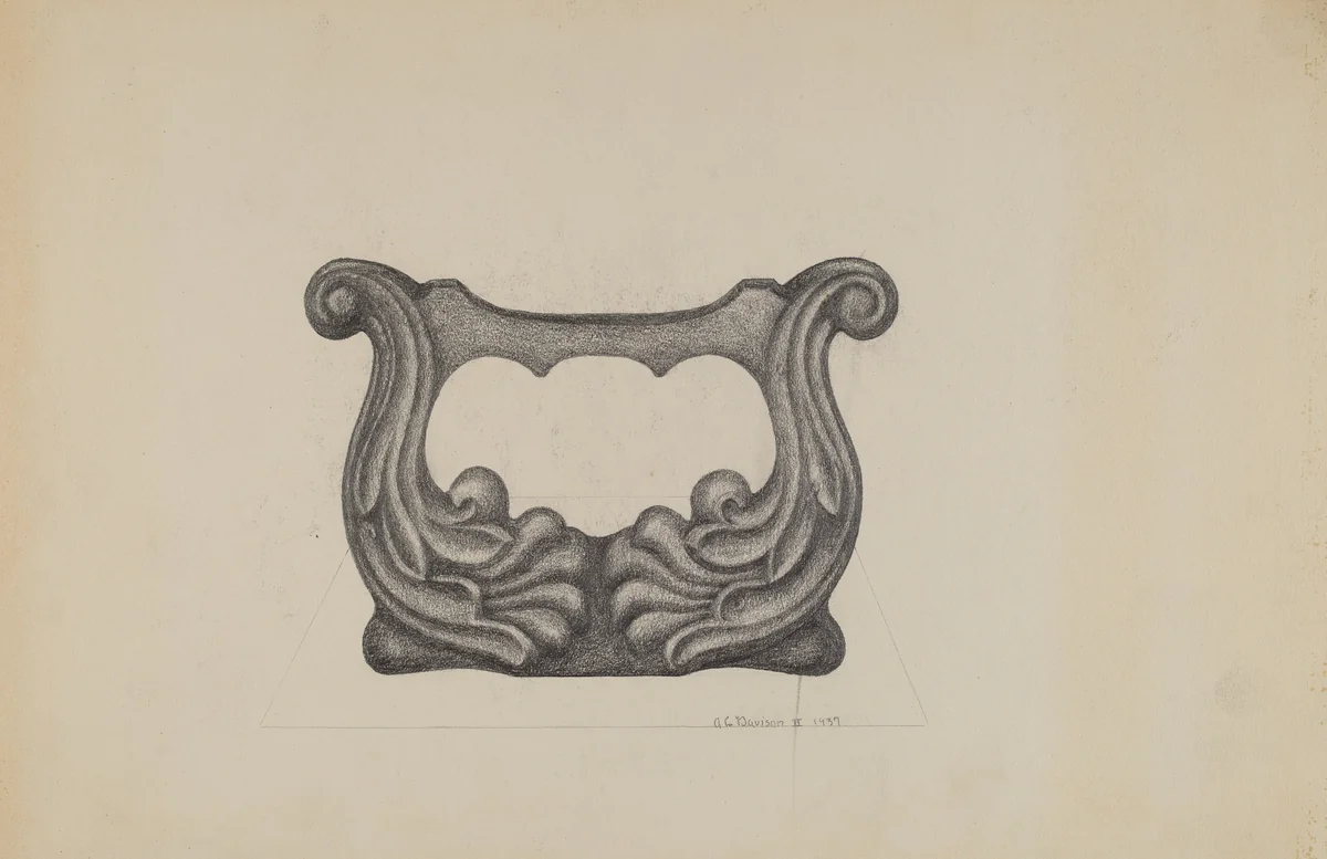 Foot Scraper by Austin L. Davison, index of american design, 1937