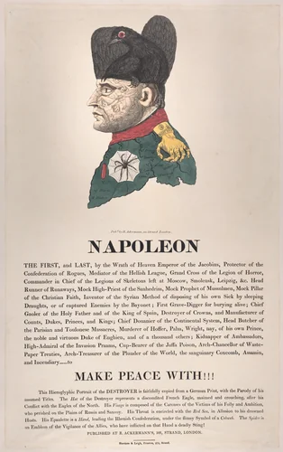 Napoleon by Thomas Rowlandson, print, 1814