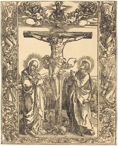 Christ on the Cross by Albrecht Dürer, print, 1516