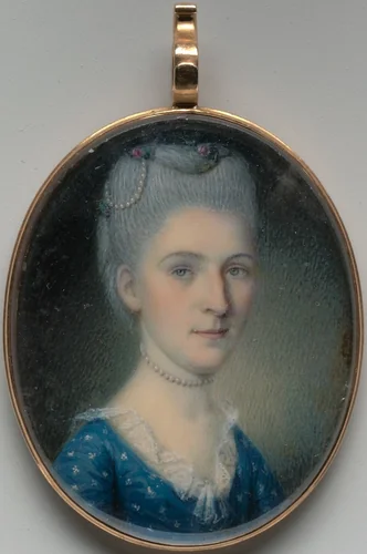 Mrs. Joseph Donaldson (Frances Johnston) by Charles Willson Peale, artwork, 1776