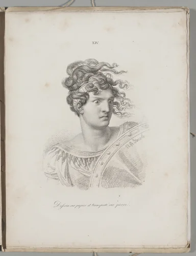 Art of the Lithograph: Head of an Amazon, Plate XIV by Alois Senefelder, other, 1819