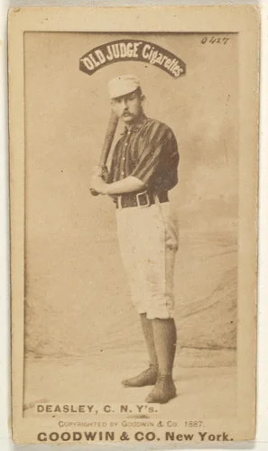 Thomas H. "Pat" Deasley, Catcher, New York, from the Old Judge series (N172) for Old Judge Cigarettes by Goodwin & Company, photograph, 1887