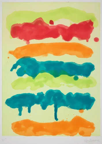 Acid Line Up by Mary Heilmann, print, 2006