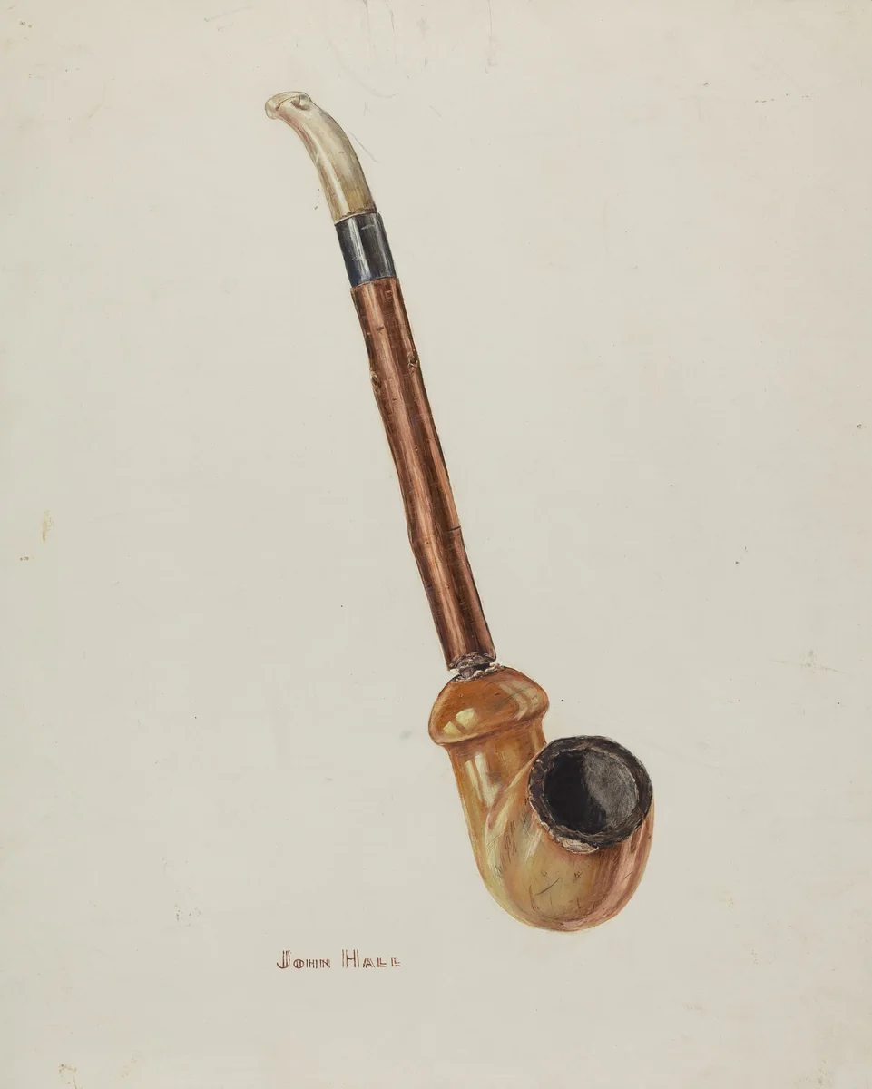 Pipe by John Hall, index of american design, 1940
