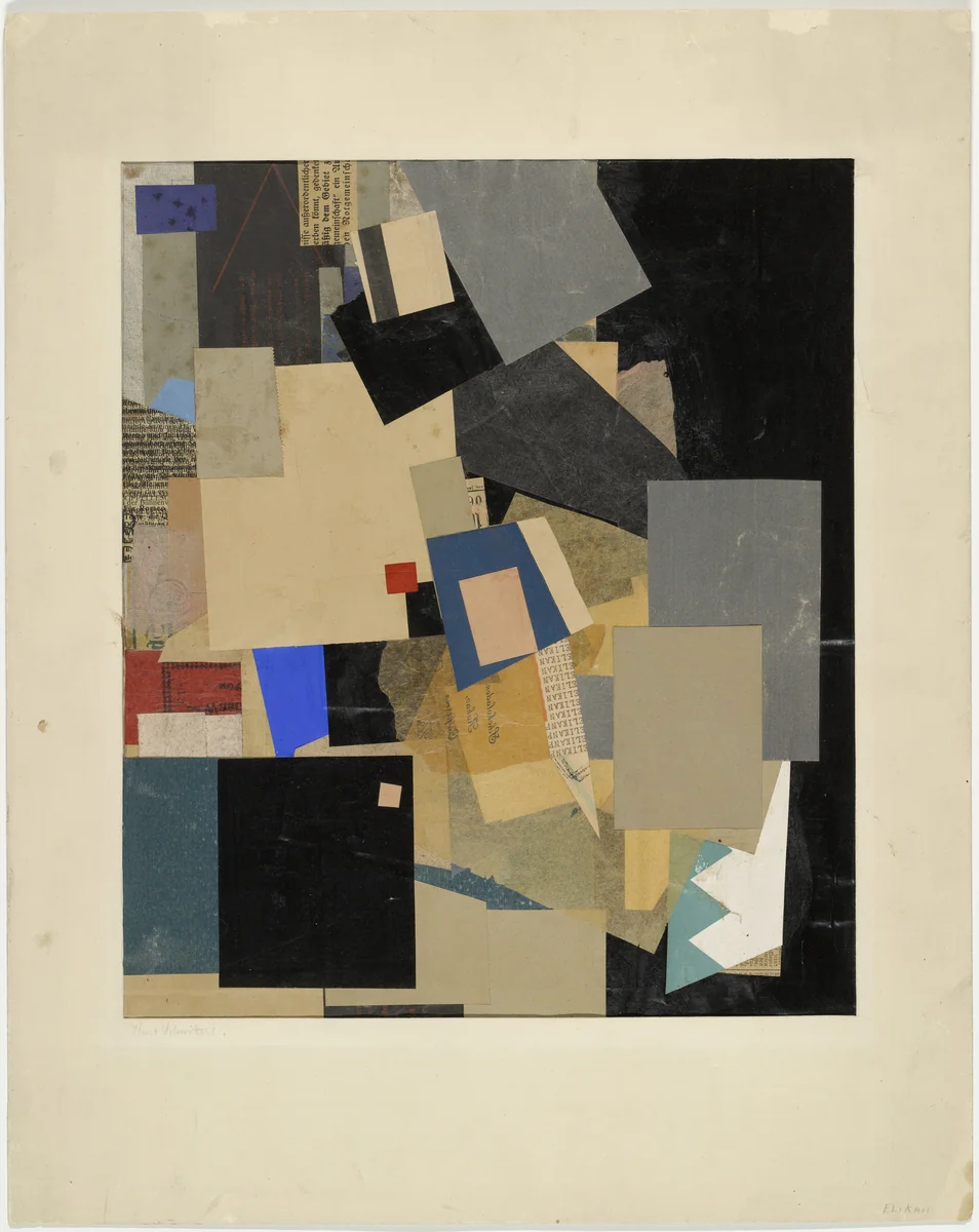 Untitled (Mz ELIKAN ELIKAN ELIKAN) by Kurt Schwitters, drawing, 1925