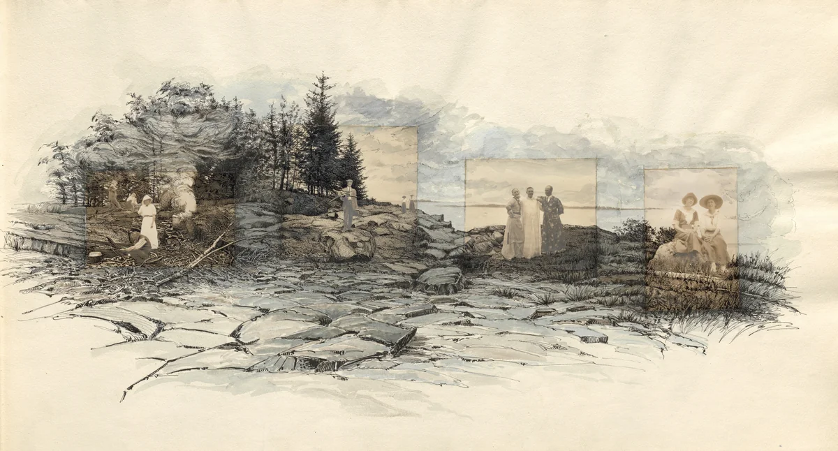 Untitled (page from album titled "July 1913") by Charles Norman Sladen, photograph, 1913