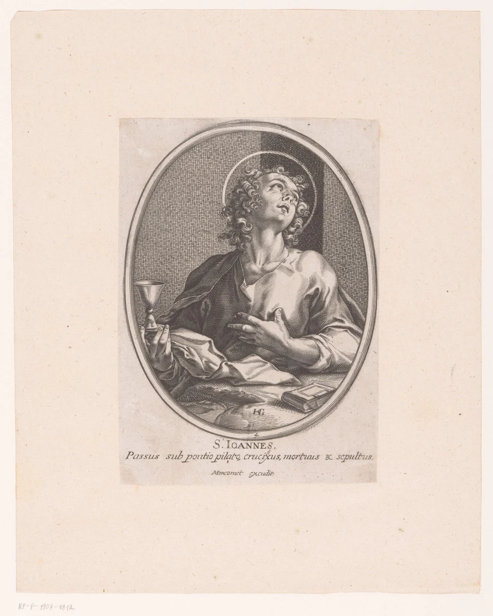 Portret van Johannes de Doper by anonymous, print, 1610-1668