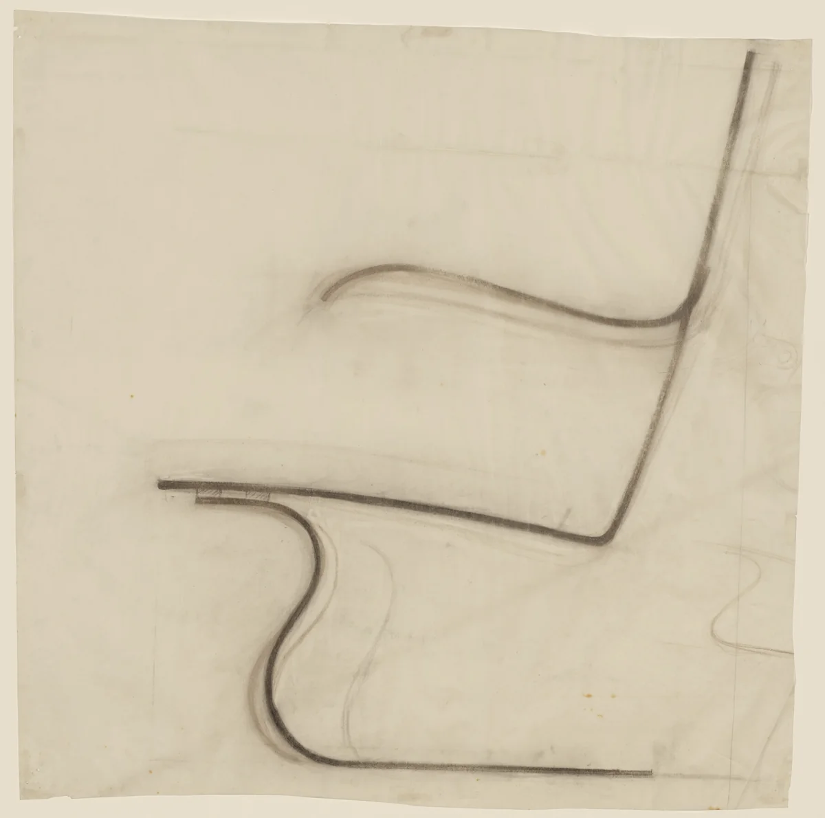 MR70 Chair (Elevation sketch) by Ludwig Mies van der Rohe, mies van der rohe archive, 1926