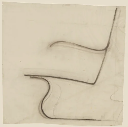 MR70 Chair (Elevation sketch) by Ludwig Mies van der Rohe, mies van der rohe archive, 1926