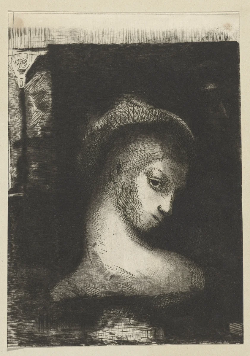 Perversiteit by Odilon Redon, print, 1891