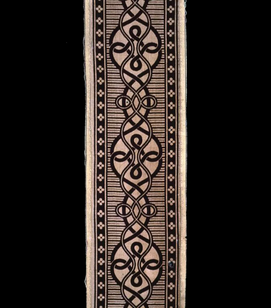 Border by England or United States, textile, 1801-1900