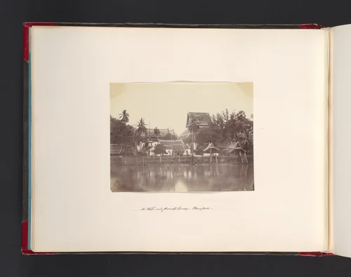 A Wat and Priests Houses, Bangkok by John Thomson, photograph, 1865
