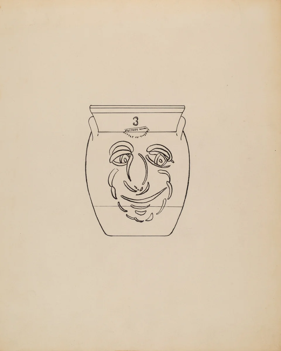 Crock by John Tarantino, index of american design, 1940
