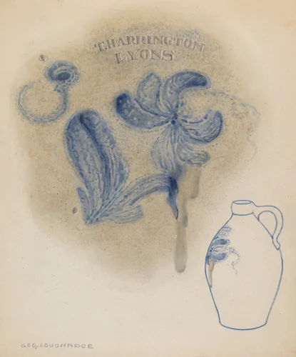 Jug by George Loughridge, index of american design, 1937