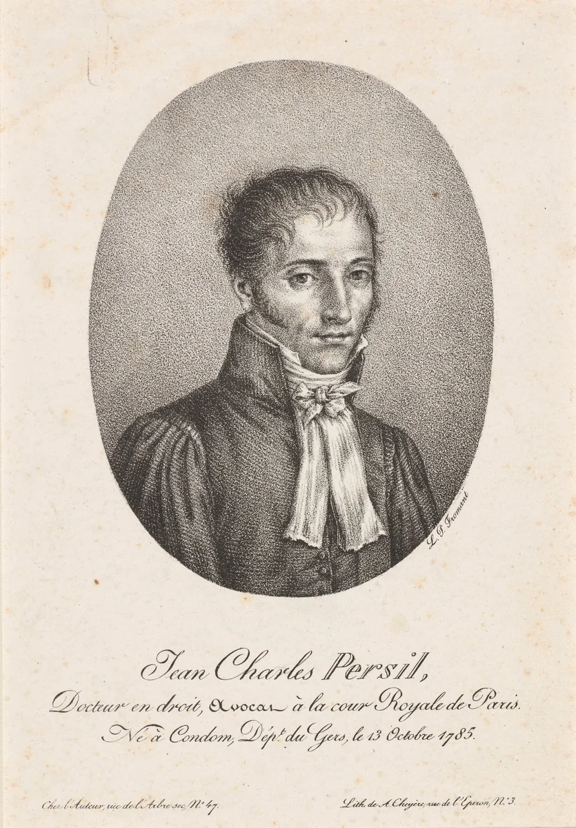 Jean Charles Persil by Honoré Daumier, print, 1800-1899