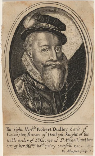 Robert Dudley, Earl of Leicester by William Marshall, print, 1569-1677