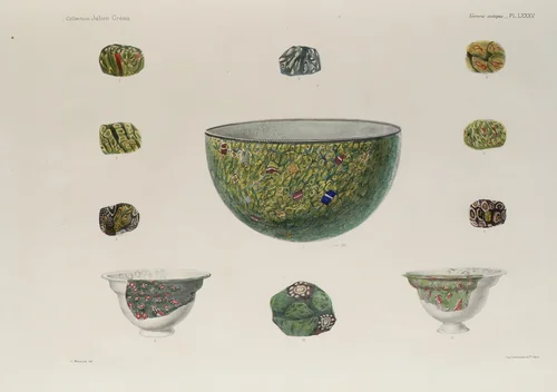 Collection Julien Gréau: verrerie antique, emaillerie et poterie appartenent à M. J. Pierpont Morgan by Wilhelm Froehner, artwork, 1903