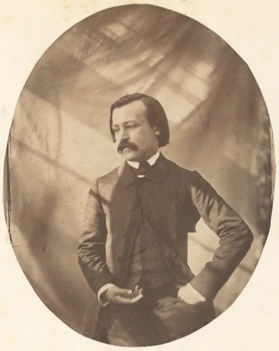 François-Paul Meurice by Auguste Vacquerie; Charles-Victor Hugo, photograph, 1854