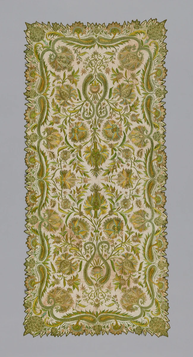 Scarf by India, textile, 1875-1901