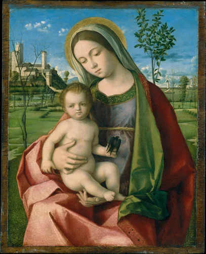 Madonna and Child by Giovanni Bellini, painting, 1505-1515