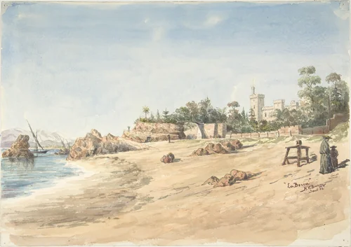 La Bocca by Henry Victor Burgy, drawing, 1882
