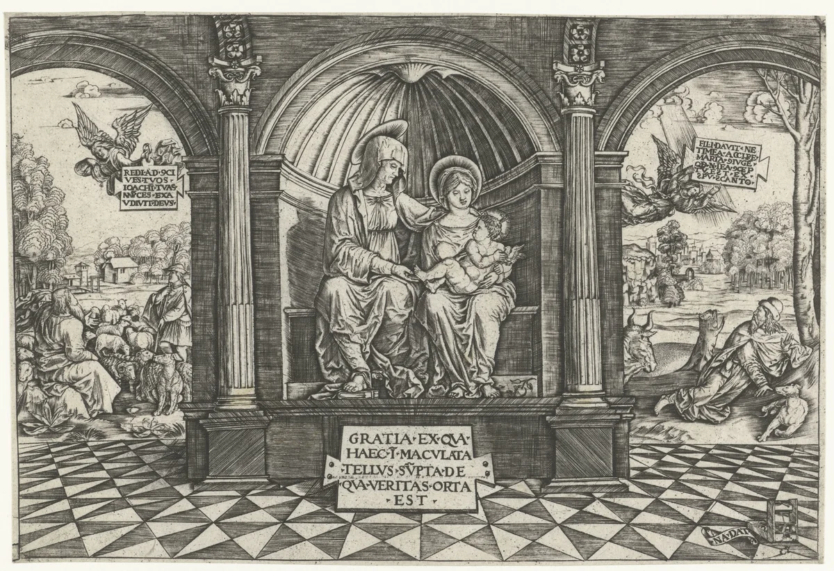 Anna te Drieën by Meester NADAT, print, 1512-1520