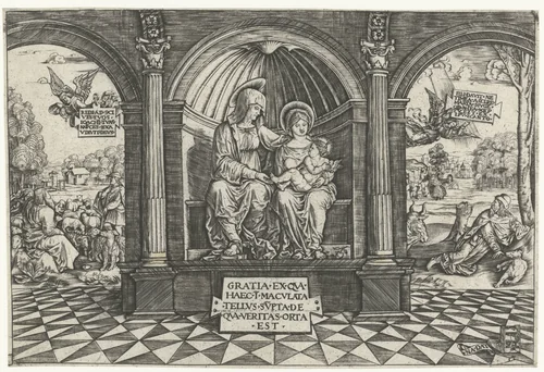 Anna te Drieën by Meester NADAT, print, 1512-1520