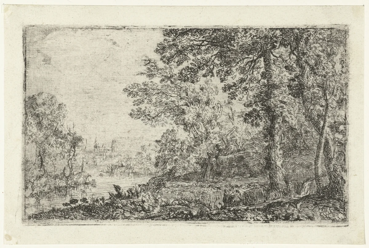 Visioen by Claude Lorrain, print, 1628-1632