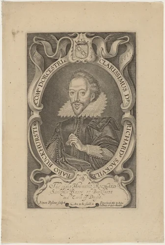 Richard Sackville, Third Earl of Dorset by Simon van de Passe, print, 1595-1647