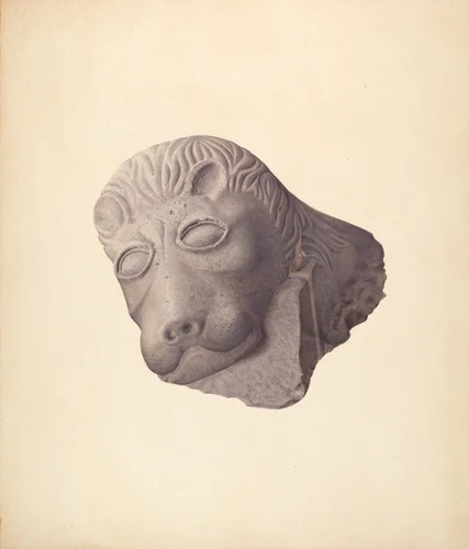 Lion's Head (one of pair) by Edward DiGennero, index of american design, 1940