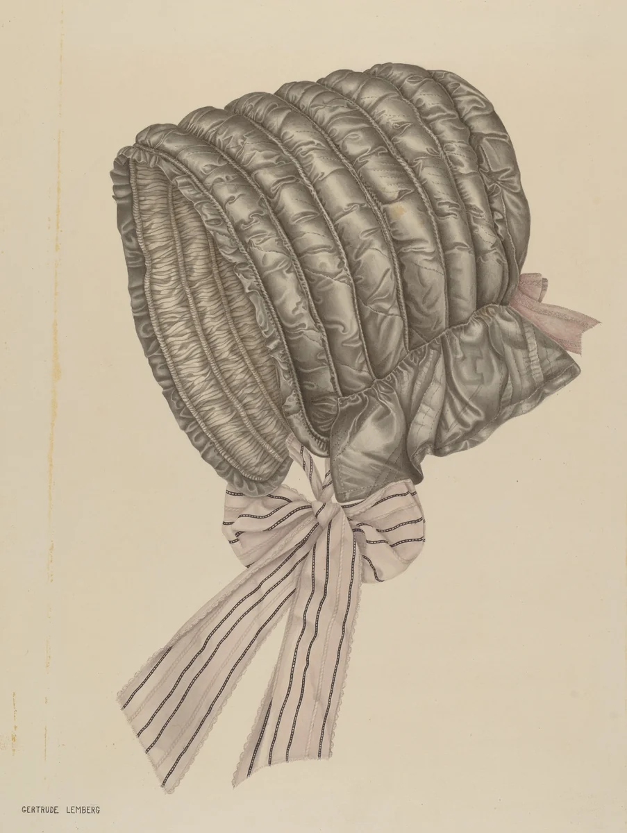 Woman's Hood by Gertrude Lemberg, index of american design, 1939